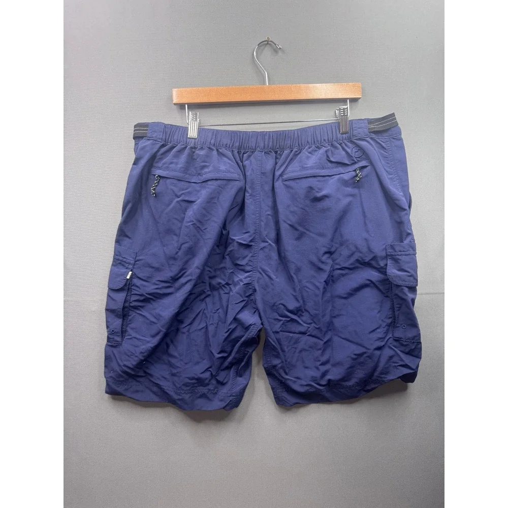 Magellan Outdoors Fish Gear Mens Size 3XL Blue Cargo Fishing‎ Pants Belt Loops
